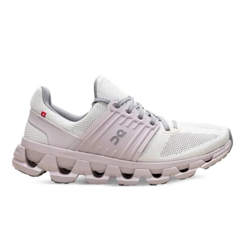 On Cloud swift- White and Light Pink/ivory